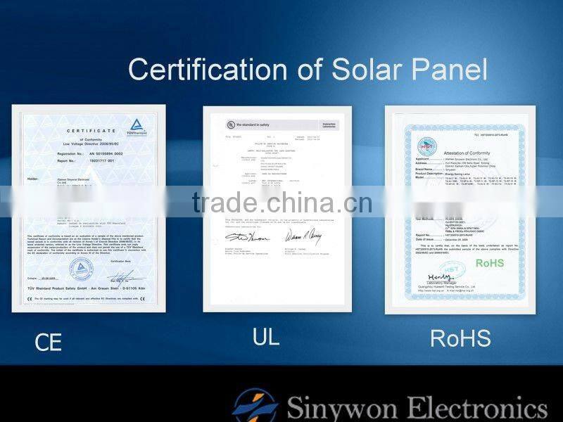 60W Monocrystal Solar Panel with TUV/CE/IEC
