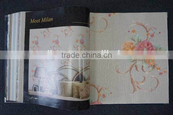 2015 new Italian design 500g pvc deep embossed 99910 series Meet Milan