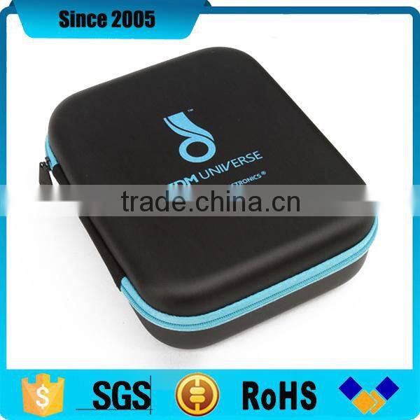 PU leather waterproof eva zipper packing case with printing logo