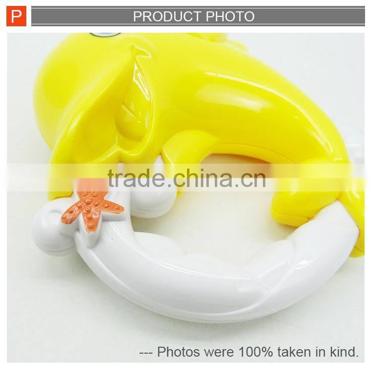 Safety electric infant intelligent ocean bell baby rattle with music
