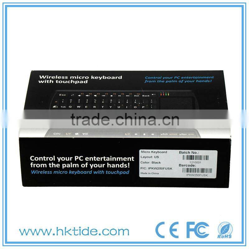 2015 new 3-in-1 Bluetooth keyboard with multimedia keyboard + touchpad +remote control