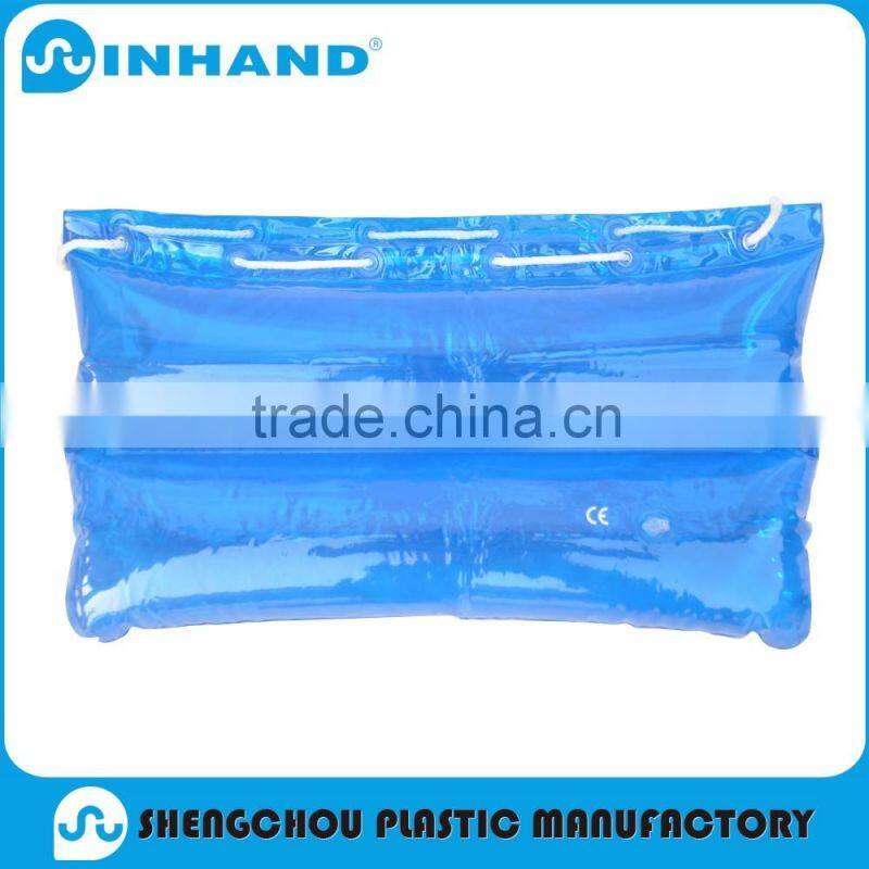 ASTM Approved Wedge PVC Inflatable Camping Pillow/air bed pillow/small pillow for kids