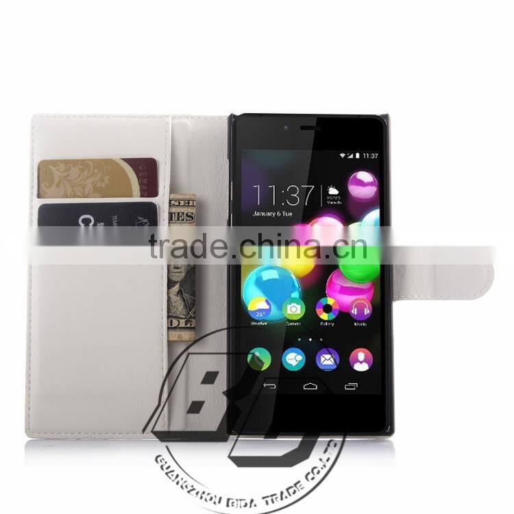 New Arrival Popular Magnetic flip leather wallet case with card slots For Wiko Highway star 4G pu case lowest price