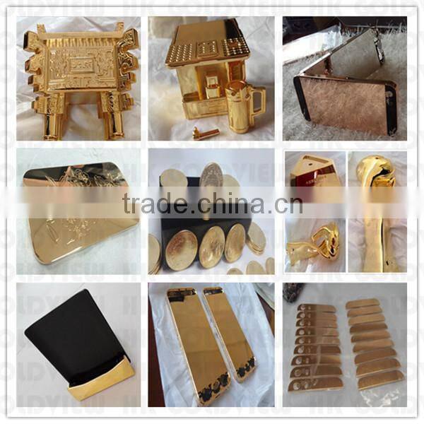 pure real 24ct gold plating service, 24k gold plating factory ,gold plating anything for iphone housing back cover