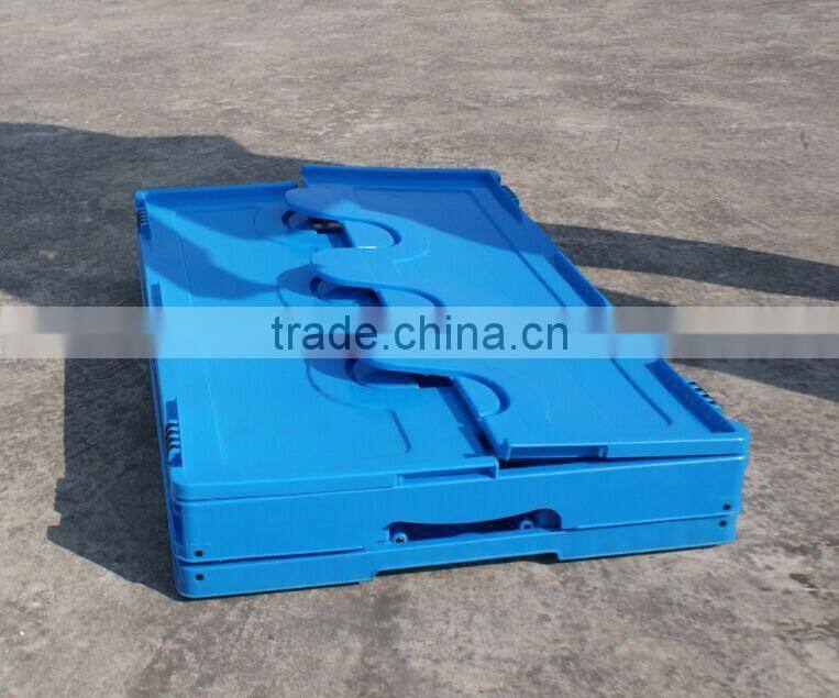 Taizhou Plastic Foldable Close Collapsing Container,Sale Folding Food Crate,Folding Container With Lid