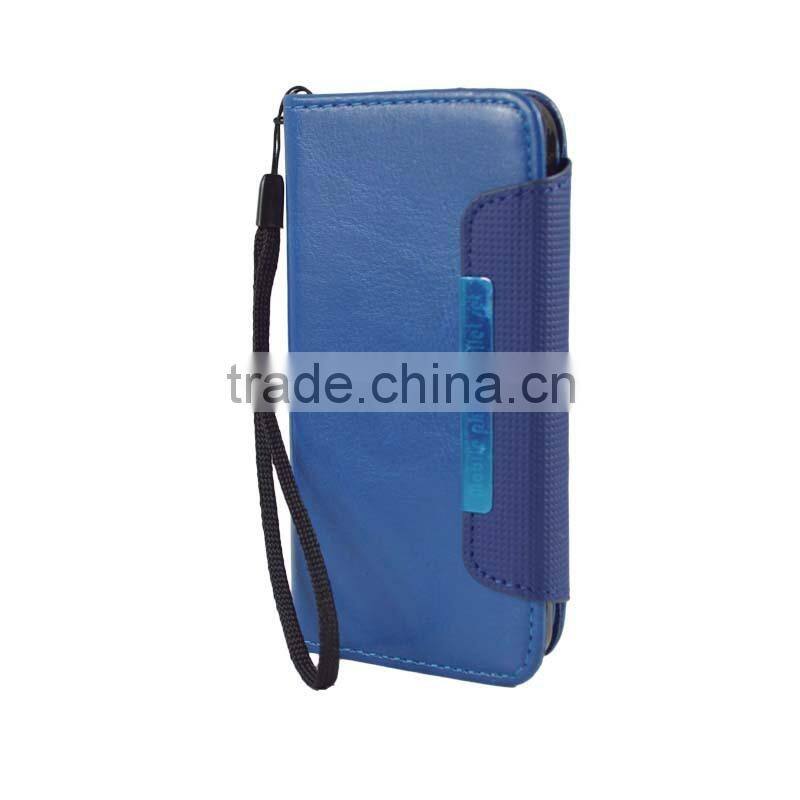 Blue 2 In 1 Magnetic Detached Leather Case For Wiko Darkside