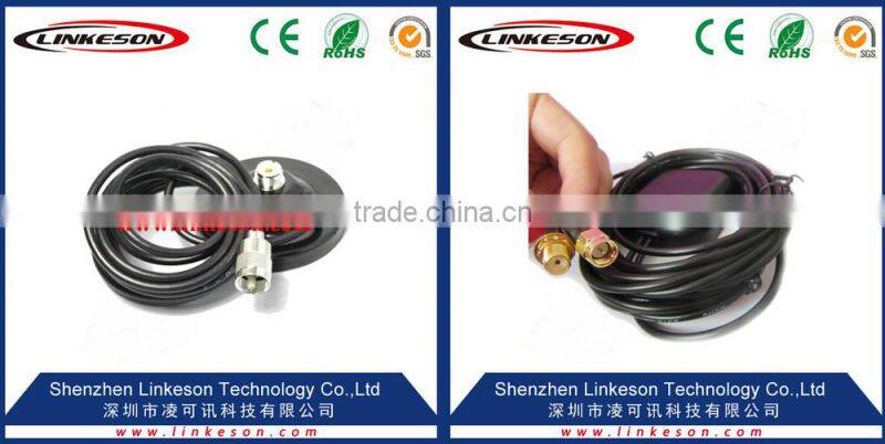 hot sale GPS 28 dbi SMA male connector with RG174 cable antenna