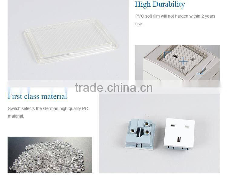 Waterproof English Style Electrical Wall Switches Socket IP66