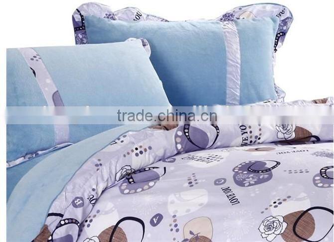 3pcs bedding set coral fleece bedding set