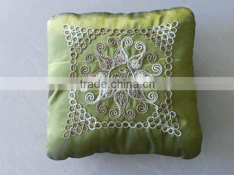 Satin emboroidered CUSHION