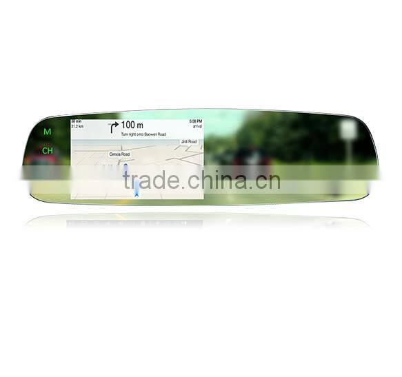 4.3 inch car frameless rearview camera mirror for ford ranger 2012/2013