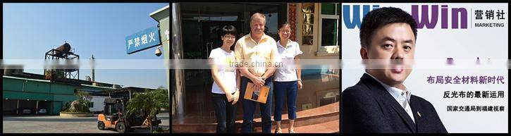 Plaid yarn dyed pure polyester reflective fabric