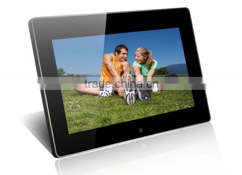 Wireless HD 7 Inch Photo Digital Frame , Electrical Photo Frame With SD Slot / USB Host for post offices ad player