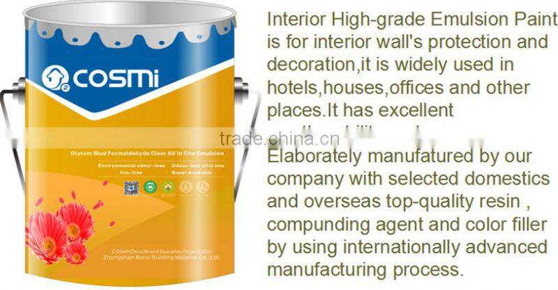 Chalk resistance latex wall paint for interior Acrylic liquid wall coating