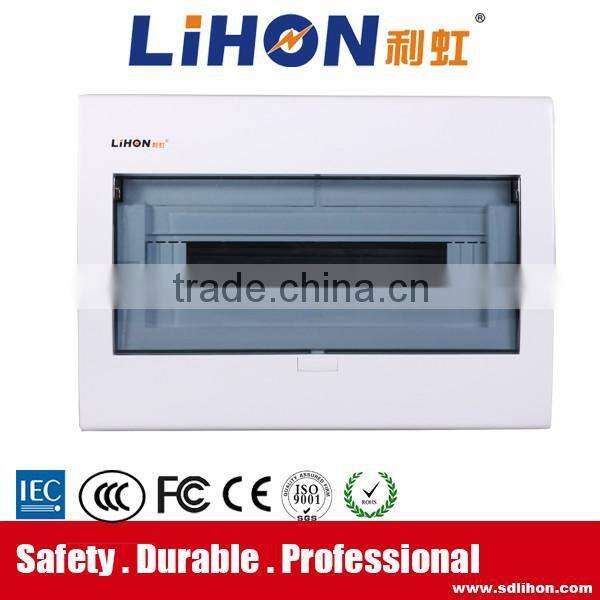 New shock listed auto button adjustable din rail 10 way 325*210*70 size electrical distribution box with copper terminal