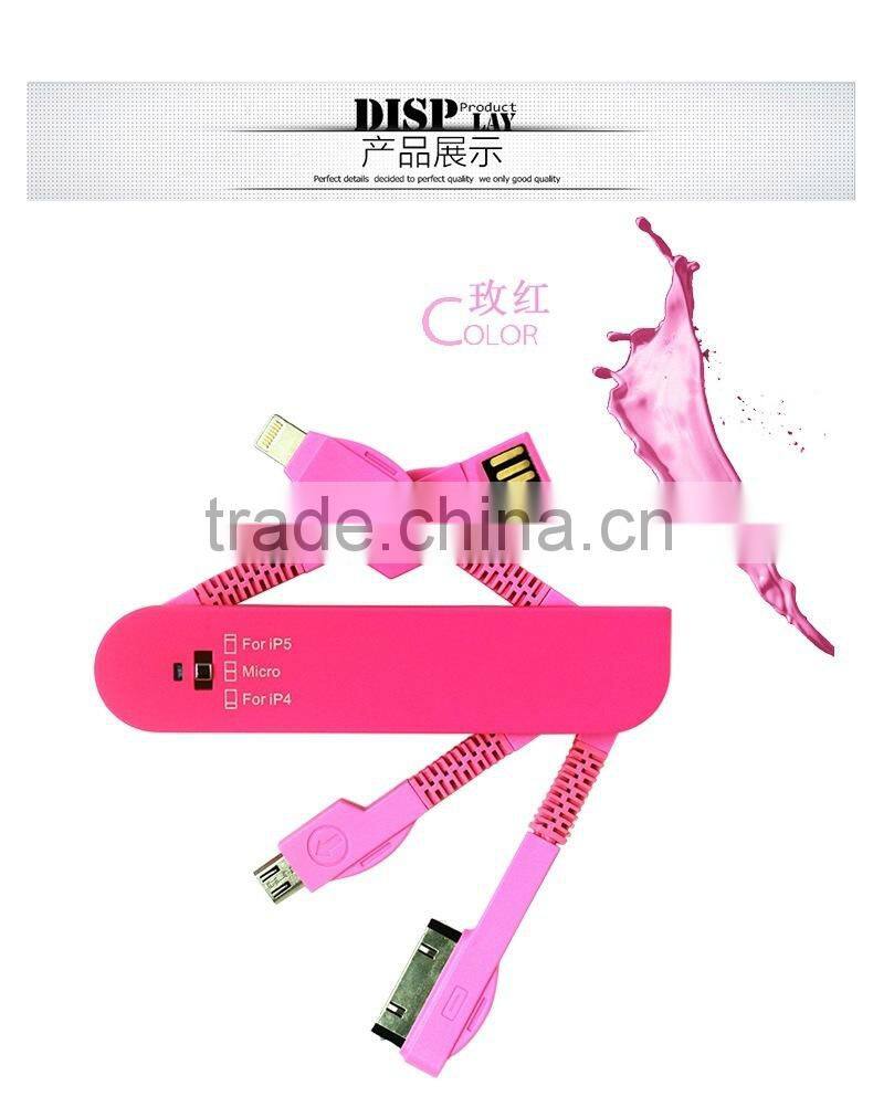 colorful multi fuction Swiss knife all in one usb cable
