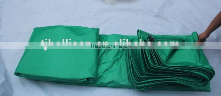 4.5OZ Medium-Grade Quality Green Tarps ,3 x 18 Green Poly Tarps
