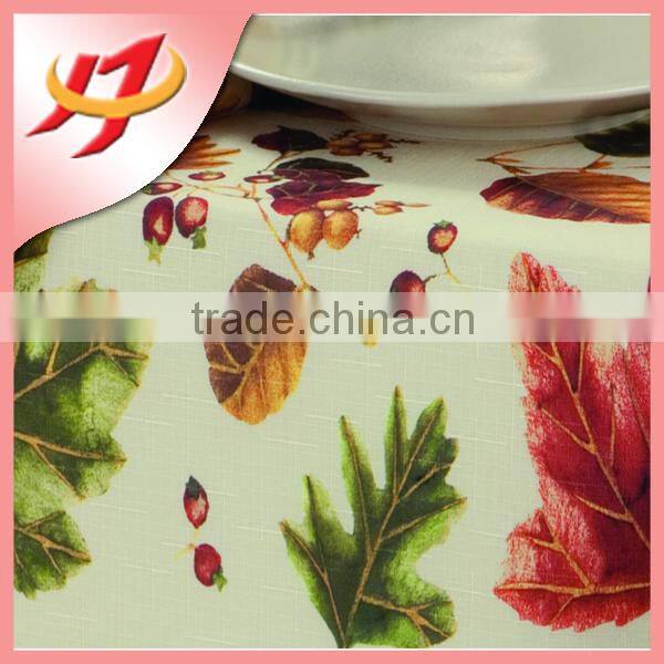 Polyester waterproof printed bamboo fabric for tablecloth