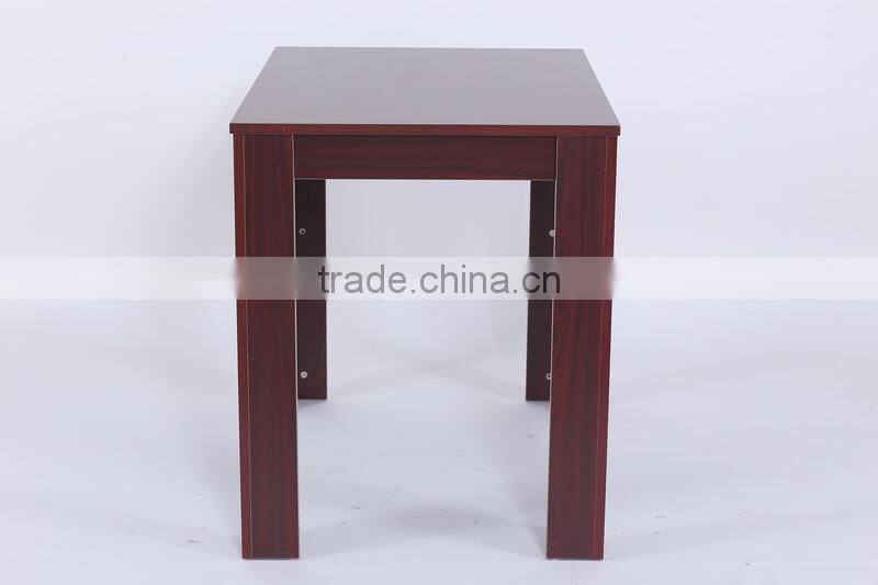 E1 Melamine MDF Dining Table With Easy Style Stools