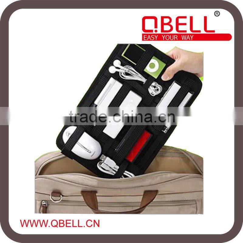 Elastic band Multi-function organizer bag for phone charge/ organizer handbag/pad case