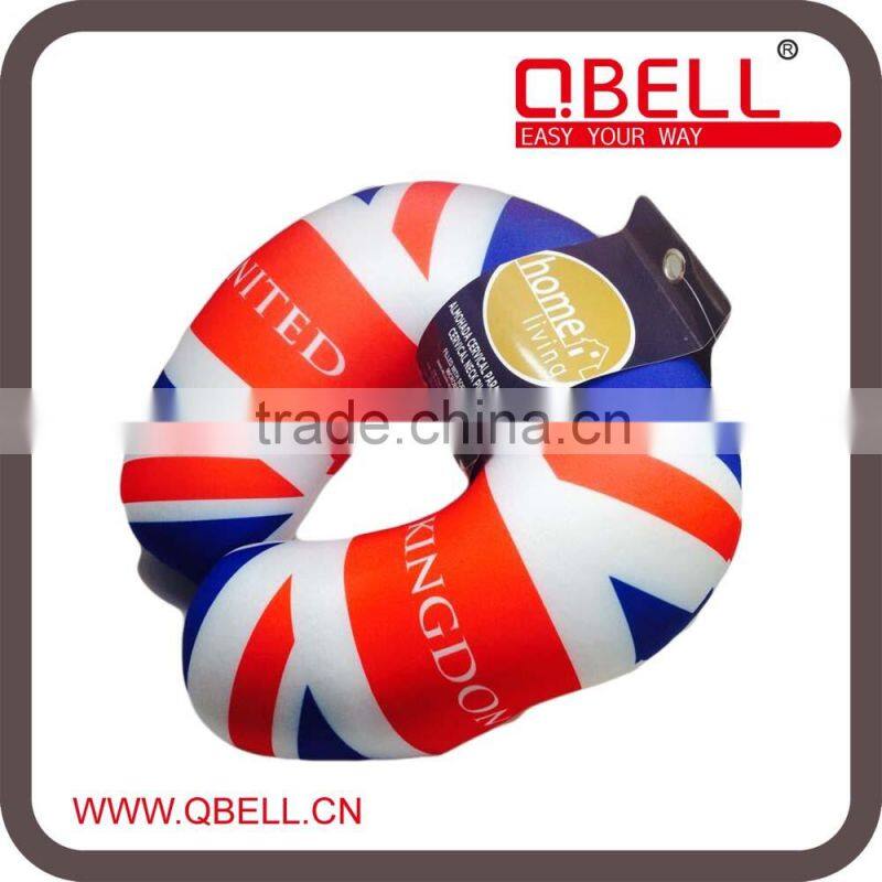 Nation Flag Print Foam Particle U Shape Neck Pillow