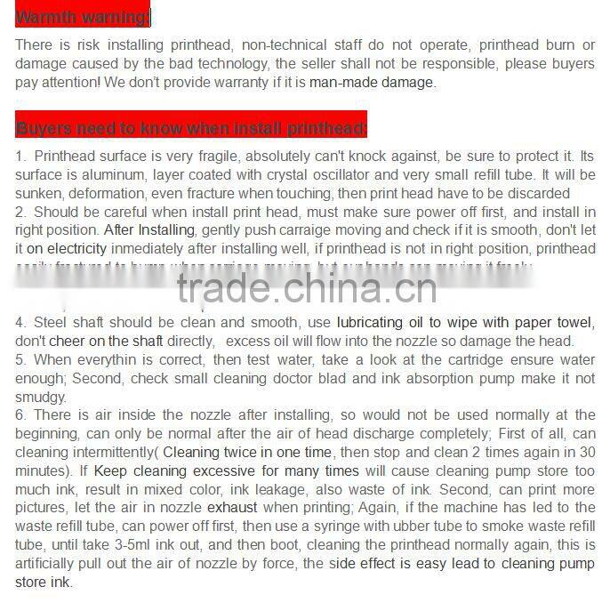 NEW Original GEN4L PIEZO print head Contains 384 nozzles, offers 150dpi with larger drop sizes (up to 54pl)