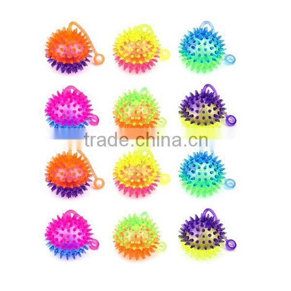OEM Flashing LED Light Up Dual Color Party Favor Squishy Spiky Toy Yo-Yo Balls