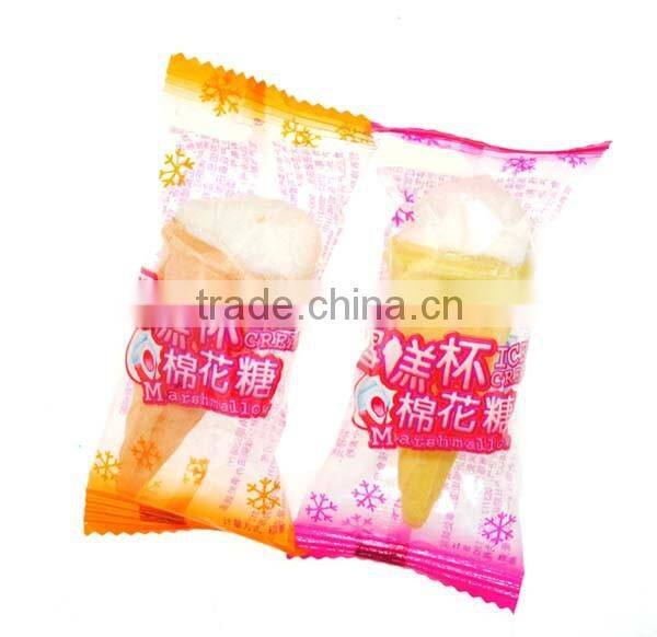 foam ice cream shaped jam filled marshmallow candy