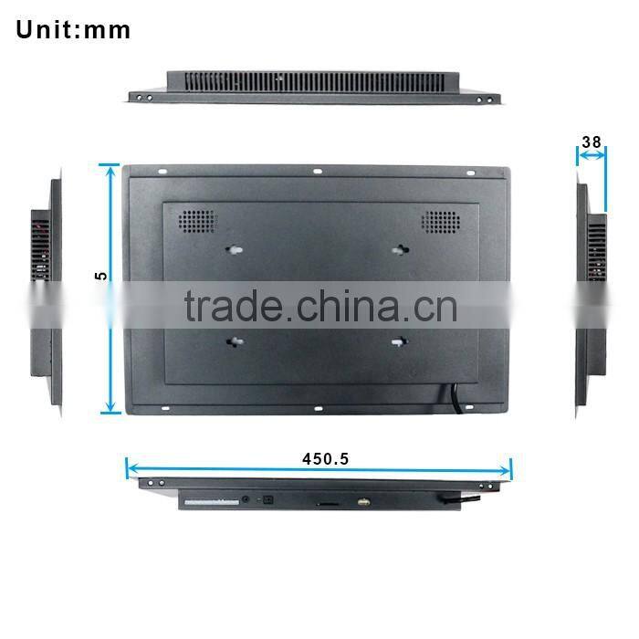 18.5'' external push button 1080p 12v dc lcd tv vhs usb video player circuit