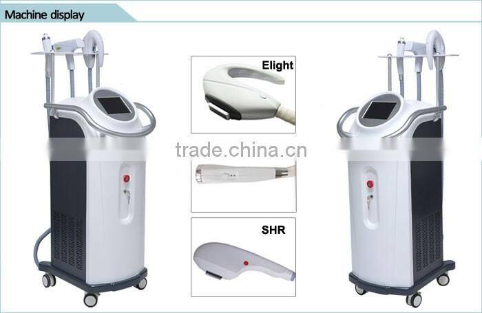 vertical women RF skin rejuvenation ipl Elight SHR hair removal machine