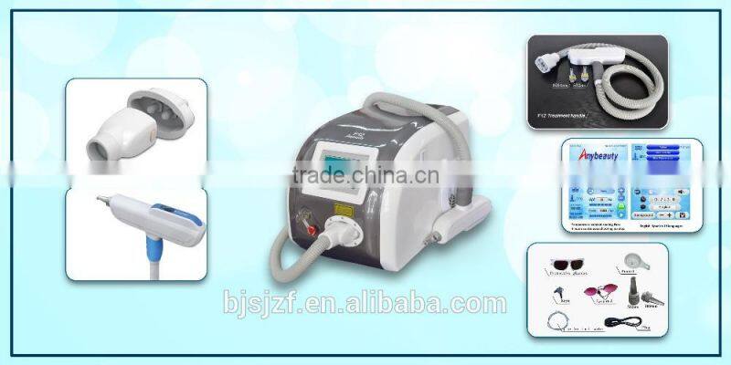 Anybeauty 1064nm&532nm tattoo removal / q switch nd yag laser tattoo removal