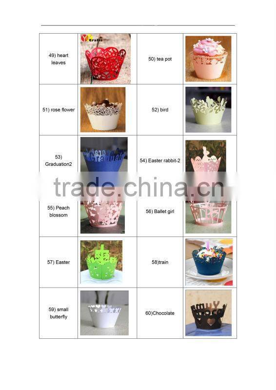 laser cut white snowflake cupcake wrappers for 2016 Olympic Game