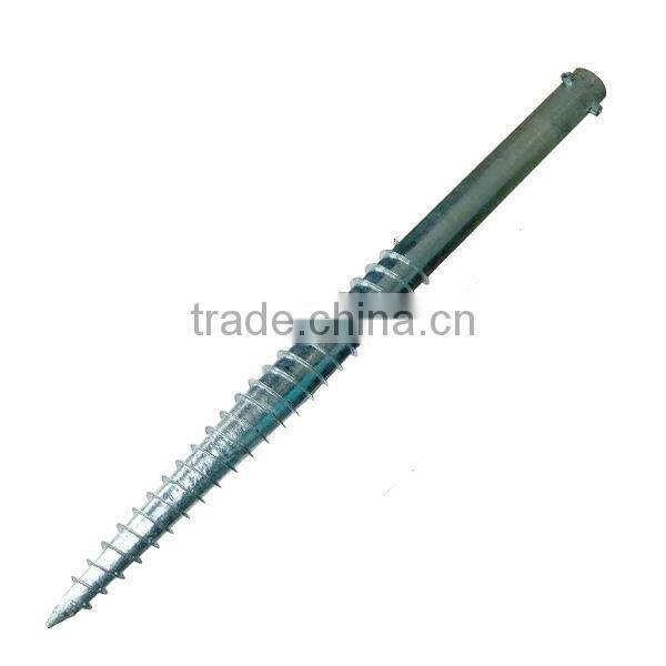 Hot dippd Galvanized Gound Screw For Solar Mounting Rack System