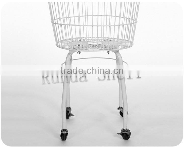 wire storage basket with wheels