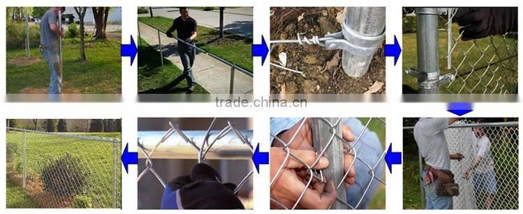 Hot Dipped Galvanized Chain Link Fence Directly Factory Price Galvanized