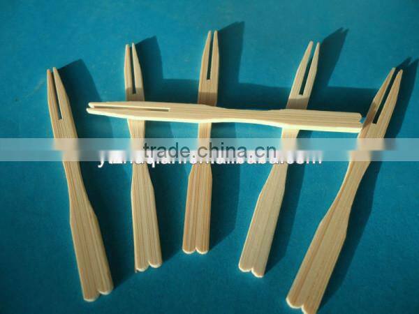 Natural bamboo fruit forks sets knife and spoon