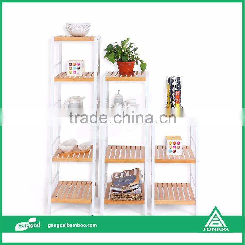 small standing shelf/bamboo free standing shelf units