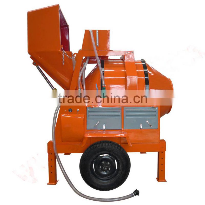 Easy use diesel portable concrete mixer with water cool diesel engine