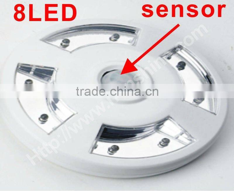 battery powered sensor led light with super bright 8led