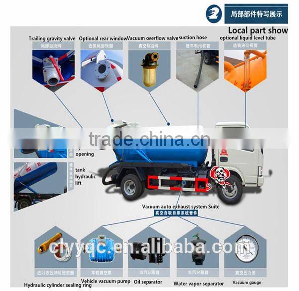 2015 factory DFAC 4000L high pressure sewer flushing vehicle