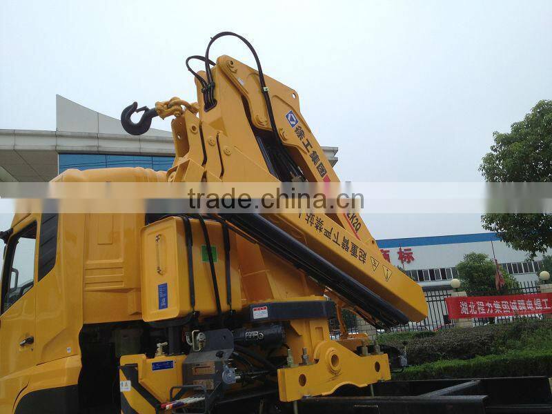 6x4 dongfeng crane tipper truck, crane dump truck