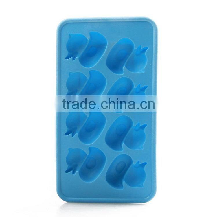Home Houseware Ice Cube Mold Soft Plastic Tray Jelly Chocolate Maker Duck