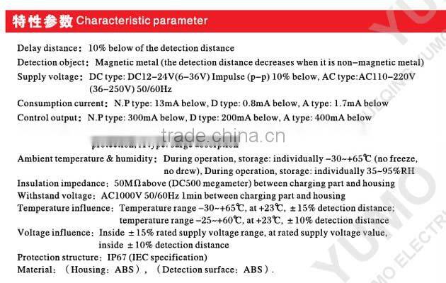 JWKL12-BQ DC NC NPN Non-Screen shield Detection distance 8mm Integrated Proximity Switches square proximity sensor