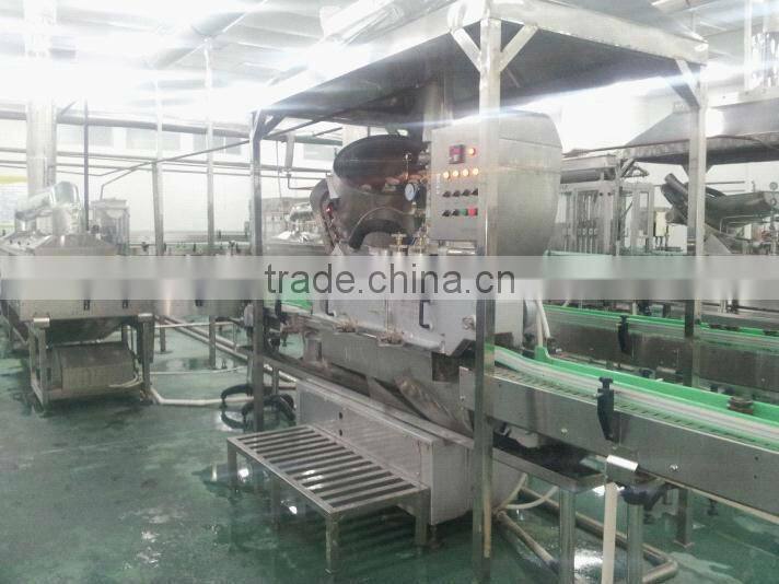 Canned yellow peach Glass Bottle Vacuum Sealing Machine