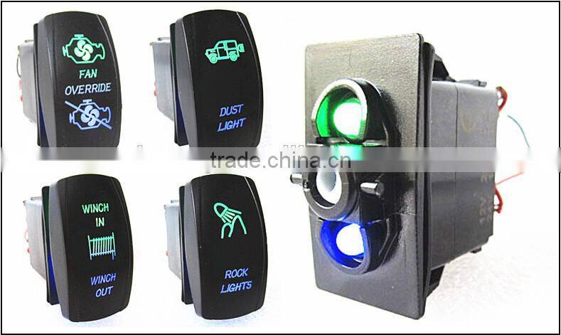 Marine waterproof Rocker switch 12V 24V ON/OFF laser switch