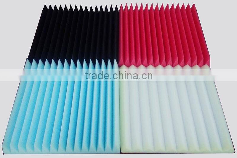 High quality customized acoustic foam panels / High density soundproofing foam with wedge/egg/pyramid shape