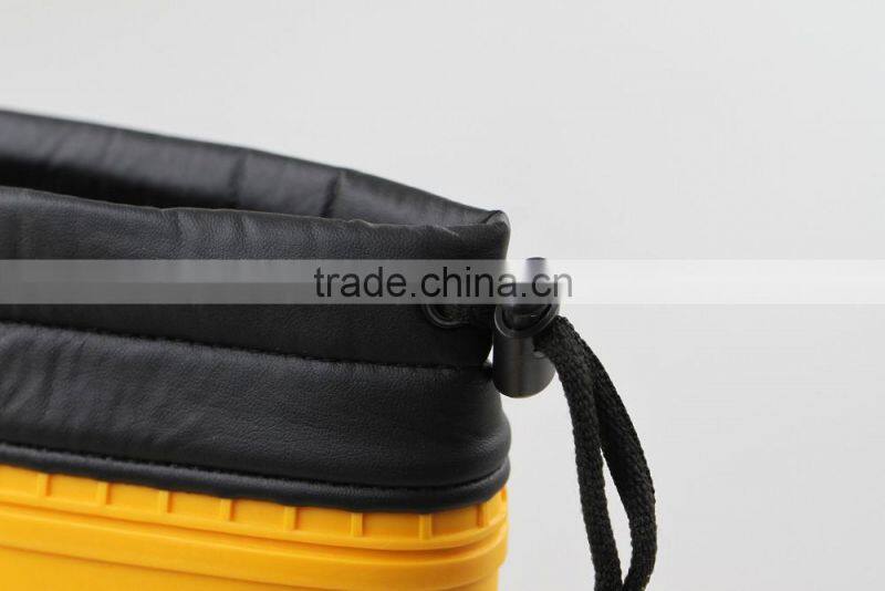 fashion gumboots with lock,black popular pvc safety boots