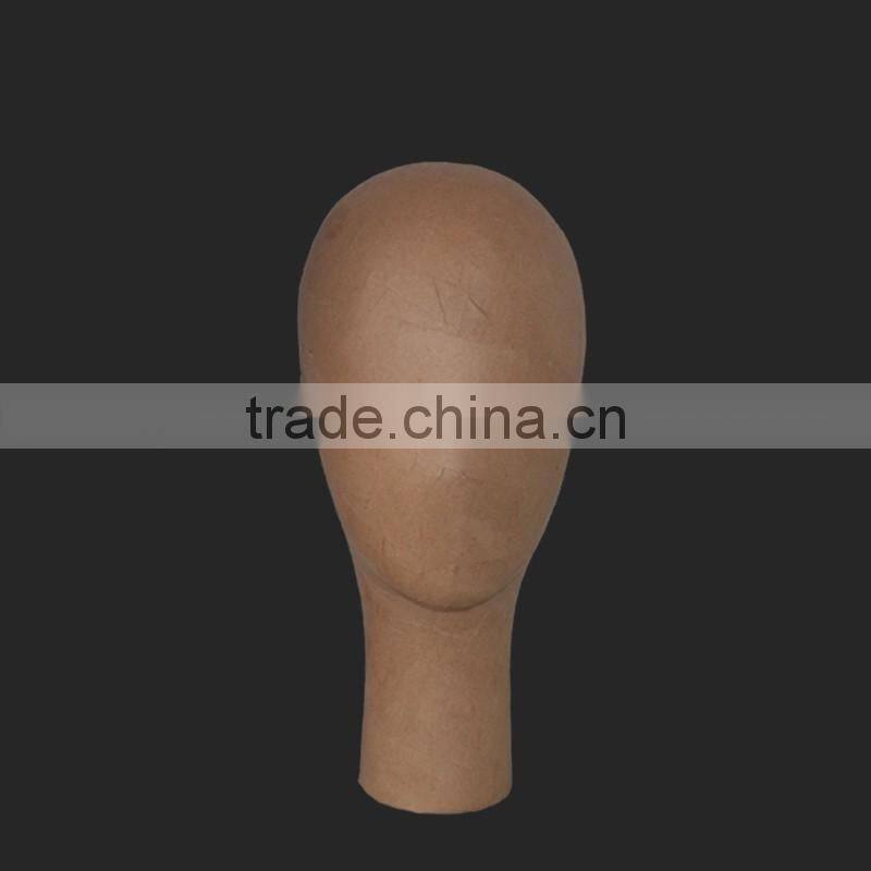 Mannequin head for hats and scarves display Paper covered head models