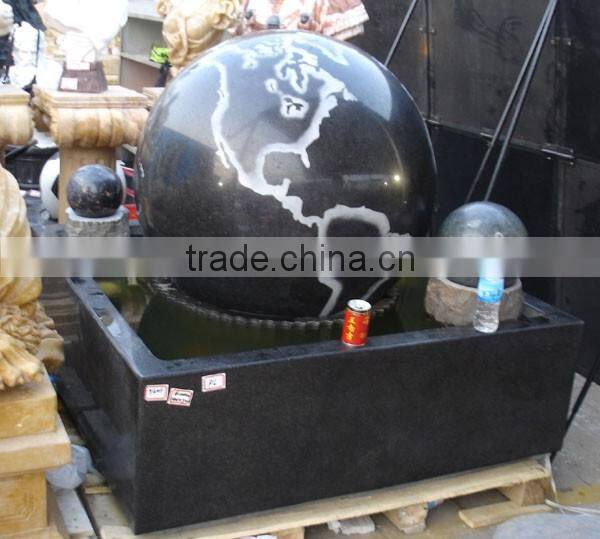 Outdoor rolling marble ball water fountain for sale