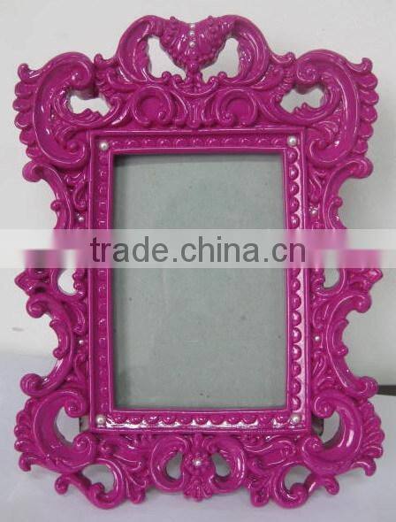 2014 newest beautiful resin photo frame